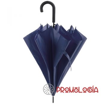 Paraguas extensible antiviento para publicidad de empresas.